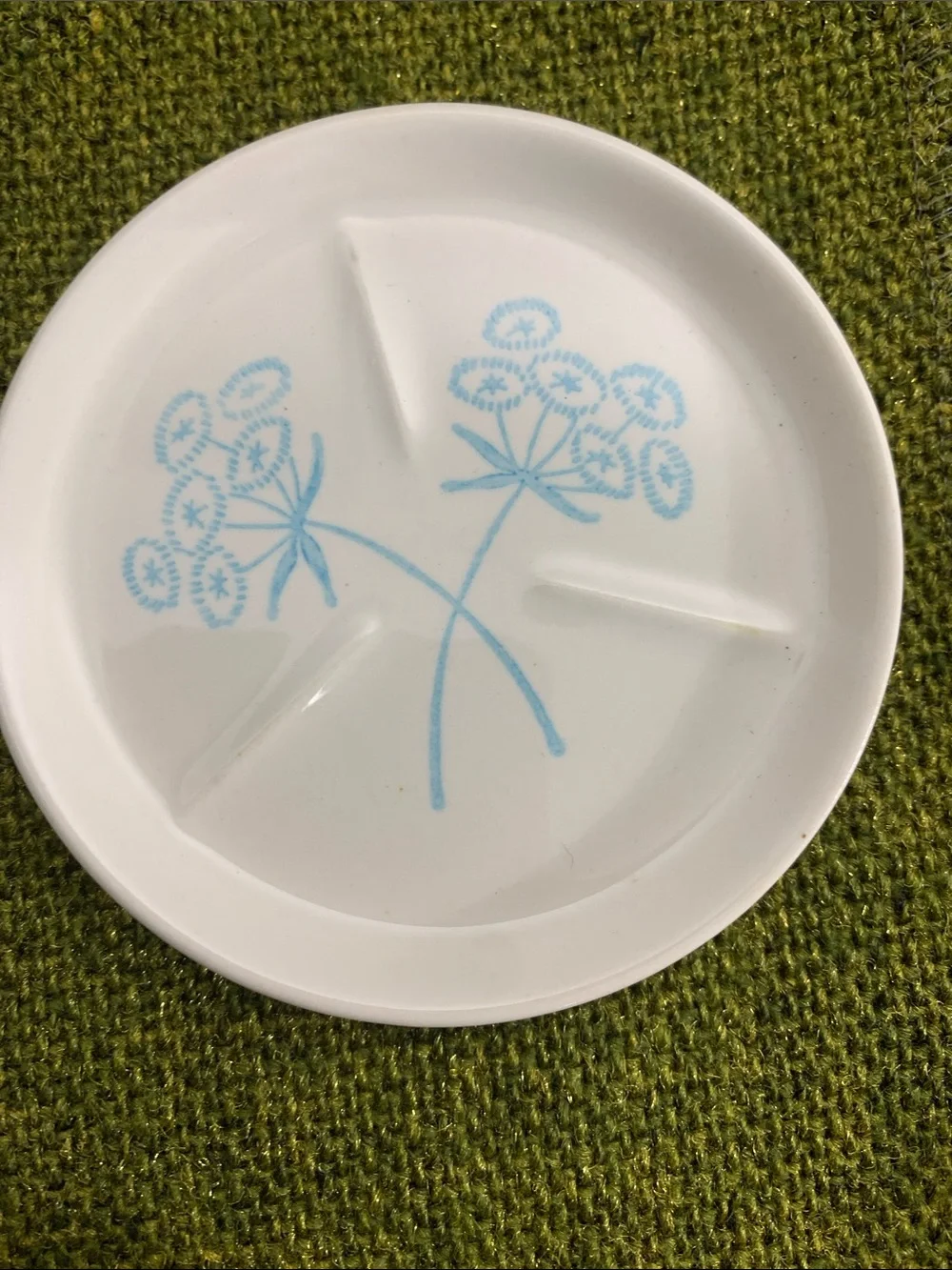 Salt or Spice Dips S/6 Light Blue Floral Accents